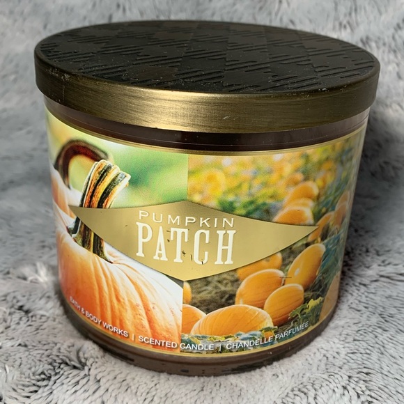 Pumpkin Patch 3-wick candle from Bath & Body Works (2018) BBW - Picture 1 of 3